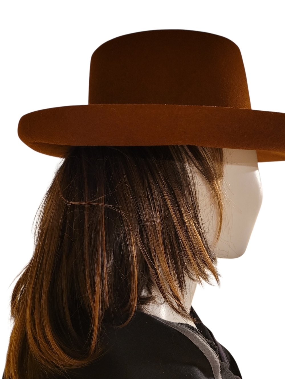 Bollman Hat Company Doeskin wool western fedora - OS.        A73